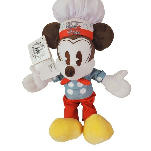 NWT 2016 International Epcot Food‎ & Wine Mickey Mouse Plush Chef Doll - Picture 1 of 5